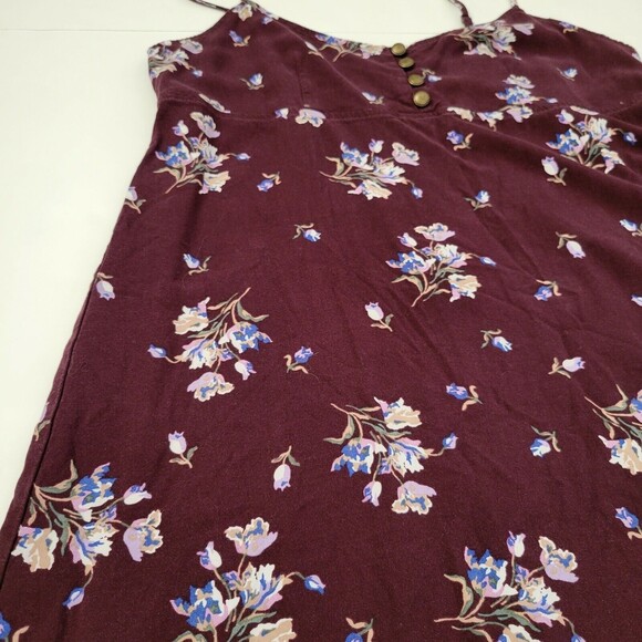 Urban Outfitters Rayanne y2k Printed floral Y2k Slip Dress Medium eggplant - Picture 7 of 8